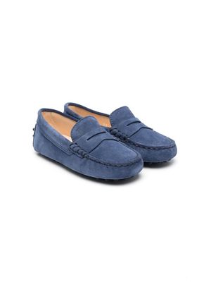 Tod's Kids slip-on style loafers - Blue
