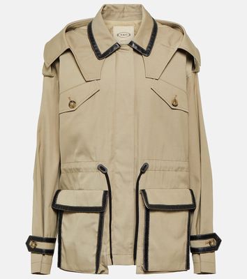 Tod's Leather-trimmed jacket