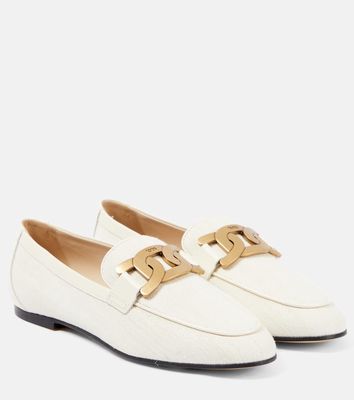 Tod's Leather-trimmed loafers
