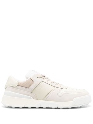 Tod's logo-embossed panelled sneakers - Neutrals
