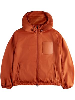 Tod's logo-embroidered windbreaker jacket - Orange