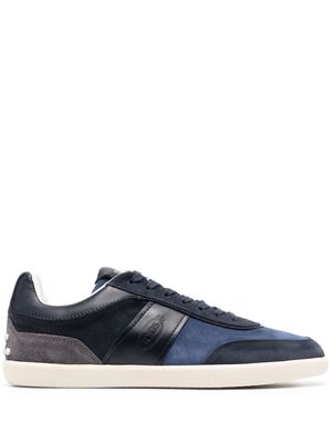 Tod's logo low-top sneakers - Blue