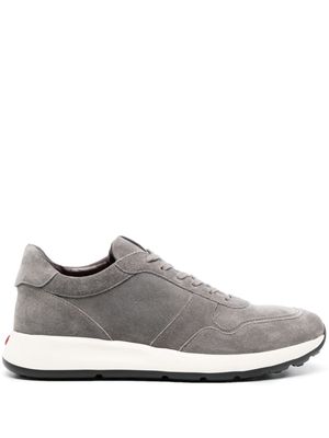 Tod's logo-patch leather sneakers - Grey