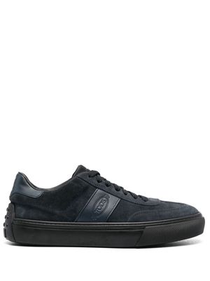 Tod's logo-stamp low-top sneakers - Blue