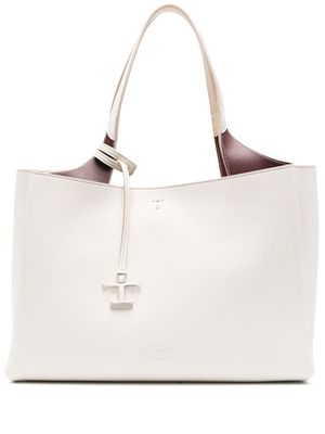 Tod's medium leather tote bag - Grey