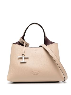 Tod's Micro leather crossbody bag - Neutrals