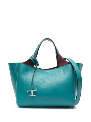 Tod's mini leather tote bag - Blue