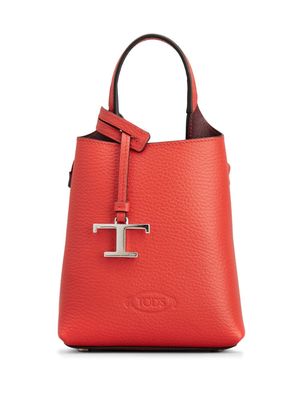 Tod's mini leather tote bag - Red