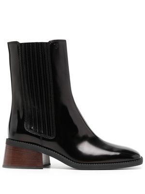 Tod's monogram Chelsea boots - Black