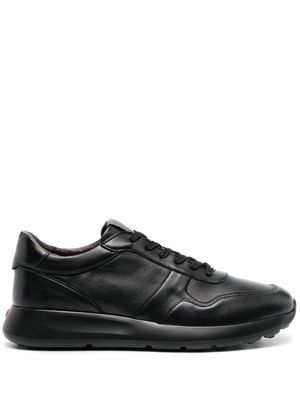 Tod's panelled logo-tongue sneakers - Black