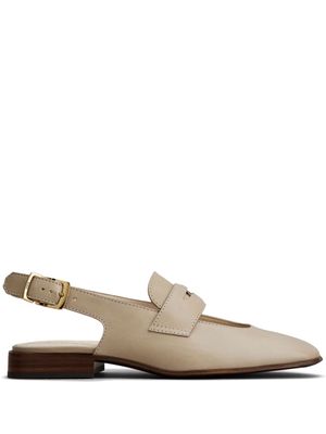 Tod's penny-detail leather pumps - Neutrals