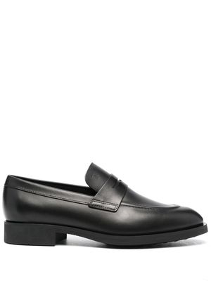 Tod's polished leather loafers - Black