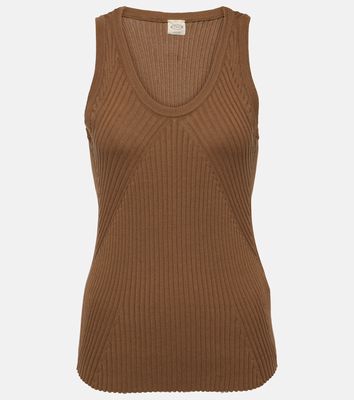 Tod's Ribbed-knit cotton tank top