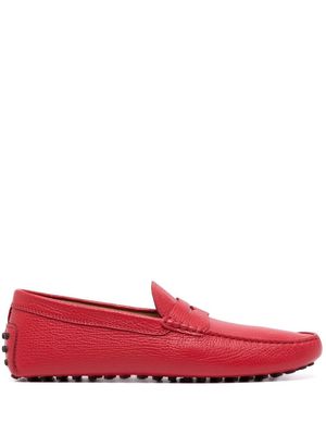 Tod's slip-on leather loafers - Red