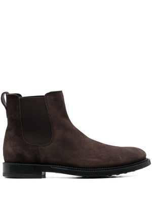 Tod's slip-on suede Chelsea boots - Brown