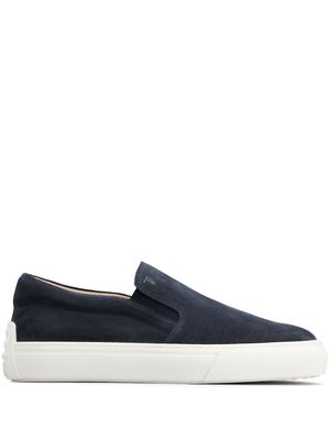Tod's slip-on suede sneakers - Blue