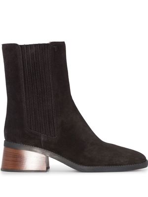 TOD'S square-toe 55mm ankle boots - Black