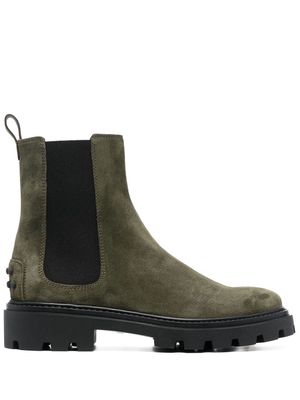 Tod's suede ankle boots - Green
