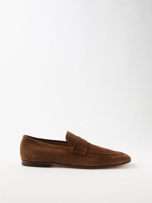 Tod's - Suede Loafers - Mens - Brown
