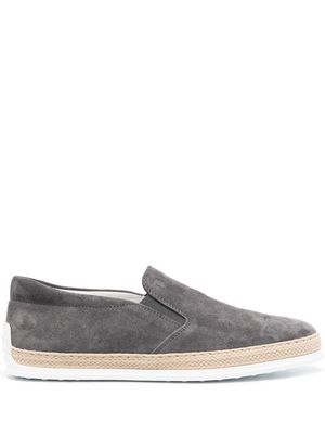 Tod's suede slip-on loafers - Grey