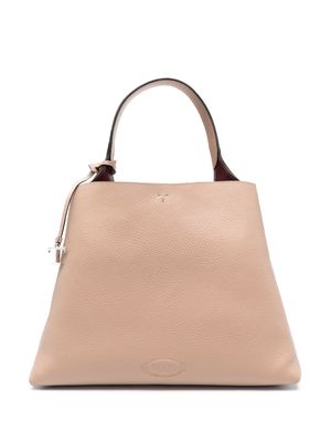 Tod's T leather tote bag - Pink