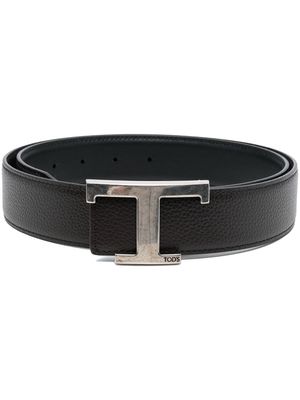 Tod's T-logo buckle belt - Black