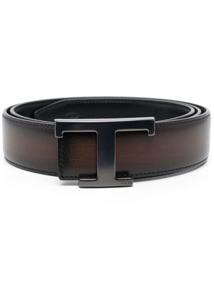 Tod's T logo-buckle belt - Brown