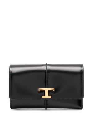 Tod's T Timeless leather wallet - Black