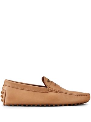 Tod's T Timeless logo-plaque loafers - Brown