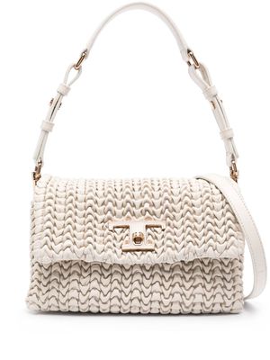 Tod's T Timeless matelassé shoulder bag - Neutrals