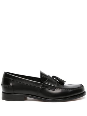 Tod's tassel-embellished leather loafers - Black