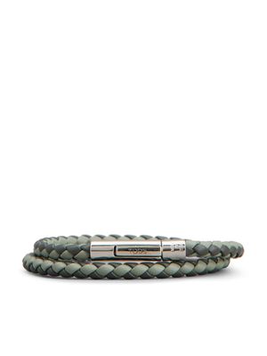 Tod's two-tone braided bracelet - Green