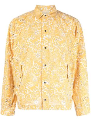 Toga broderie-anglais long-sleeve shirt - Yellow