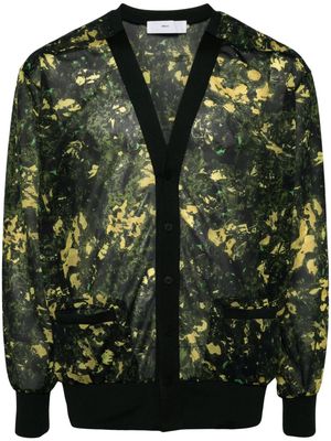 Toga camouflage-print cardigan - Green