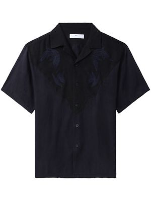 Toga embroidered-design short-sleeve shirt - Blue
