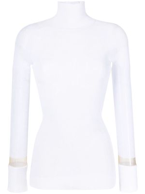 Toga high-neck knitted top - White