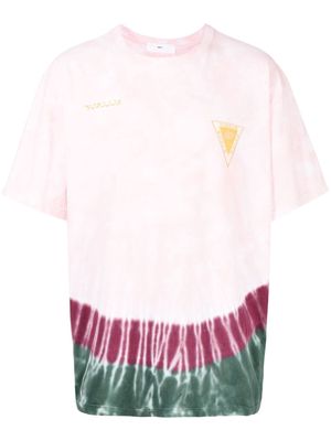 Toga logo-patch crew-neck T-shirt - Pink