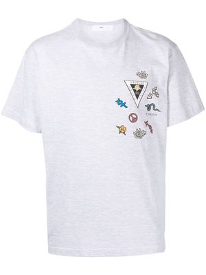 Toga logo patchwork T-shirt - Grey