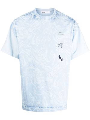 Toga logo-print short-sleeve T-shirt - Blue