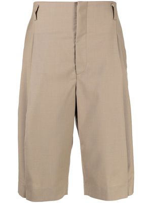 Toga pressed-crease chino shorts - Brown