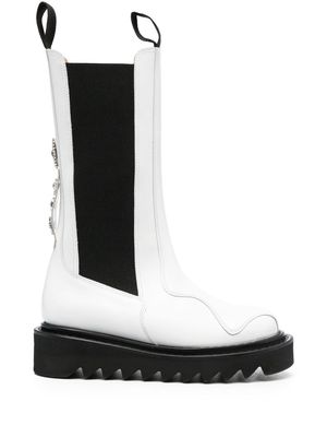 Toga Pulla AJ1121 50mm chunky boots - White