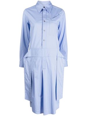 Toga Pulla button-up shirt dress - Blue