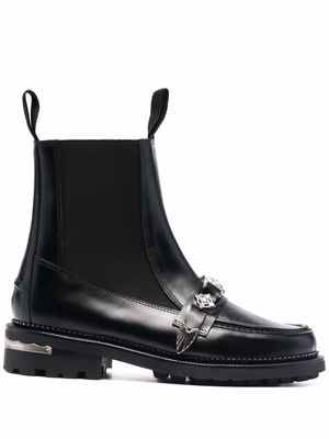 Toga Pulla embellished leather boots - BLACK