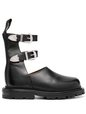 Toga Pulla leather ankle boots - Black