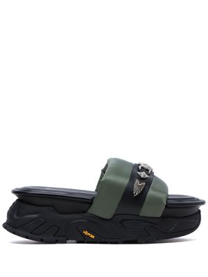 Toga Pulla padded platform sandals - Green