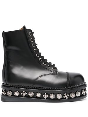 Toga Pulla stud-embellished leather boots - Black