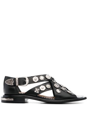 Toga Pulla stud-embellished open-toe sandals - Black