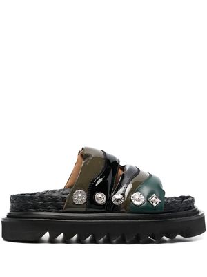 Toga Pulla stud-embellished sandals - Green