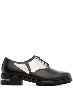 Toga round-toe derby shoes - BLACK