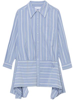 Toga striped asymmetric shirt dress - Blue